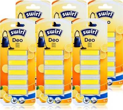 Zdjęcie produktu dla Swirl Vacuum Cleaner Deo Citrus 5 pałeczek zapachowych - do worka odkurzacza (opakowanie 6 szt.)