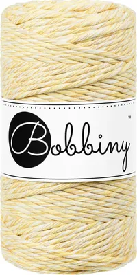 Obrázek produktu pro Bobbiny Macrame Cord 3 mm 100 m Banana Shake Šňůra