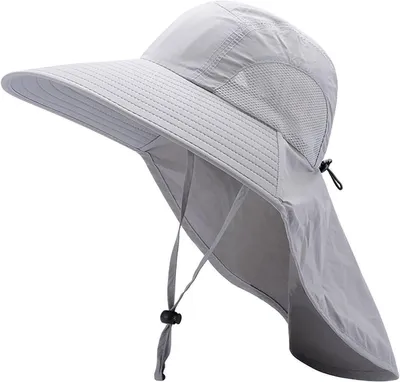 Produktbild von Safarihut & Angelhut mit Nackenschutz – Atmungsaktiver Fischerhut UPF 50+ – UV-Schutz Sonnenhut für Outdoor, Wandern & Angeln