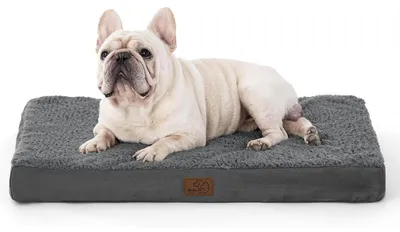 Produktbild von Orthopädisches Hundebett 76x51x8cm Dunkelgrau Waschbar
