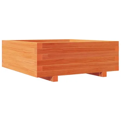 Produktbild von Pflanzkübel Wachsbraun 70x70x26,5 cm Massivholz Kiefer