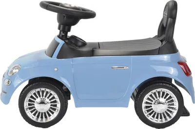 Produktbild von Bandits & Angels Rutschauto Fiat 500 Blau ab 1 Jahr für Jungen – Blaues Rutschauto für Kinder – mit Hupe – für drinnen und draußen