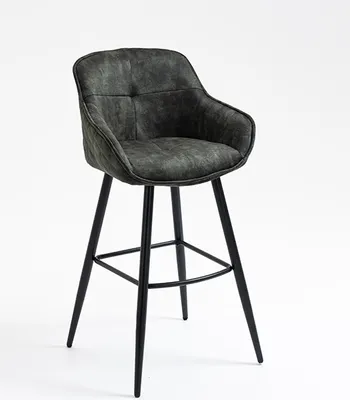 Produktbild von Barhocker SHERLOCKBAR D, 2-er set, Dunkelgrün, Metallgestell, pulverbeschichtet, 52,5x51x102 cm