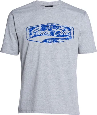 Produktbild von Übergrößen T-Shirt Santa Cruz blau AHORN SPORTSWEAR Grey Melange 4XL