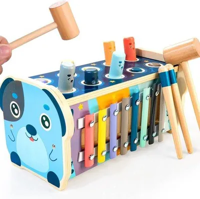 Produktbild von Lernpuzzle Spiel für 3-5 Jährige mit Xylophon und Hammer