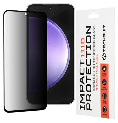 Obrázok produktu pre Techsuit 111D Privacy Full Glue ochranné sklo na Samsung Galaxy S23 FE – čierne