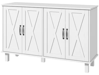 Immagine prodotto di Mobile Multiuso 4 Ante 120x37x75 cm in MDF Bianco