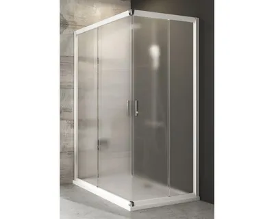 Immagine prodotto di Un lato della cabina doccia RAVAK Blix BLRV2K-110 bianco+Grape 1XVD0100ZG