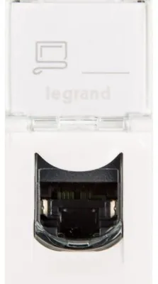 Produktbild von MOSAIC Einzel-Computerbuchse RJ45 Kat. 6 FTP weiß 076562
