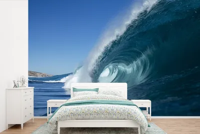 Produktbild von MuchoWow® Fototapete für Wohnzimmer oder Schlafzimmer Wandtapete Vinyl Motivtapete Meer - Wasser - Golf - 420x280 cm - Zimmer für Kinder