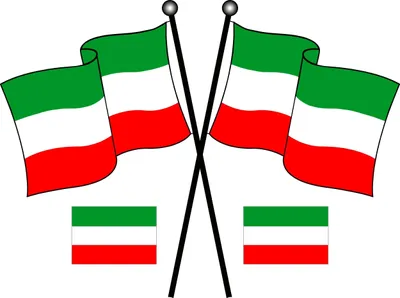 Produktbild von Aufkleber Italien Flaggen 3er-Set 310 x 210 mm Fanartikel