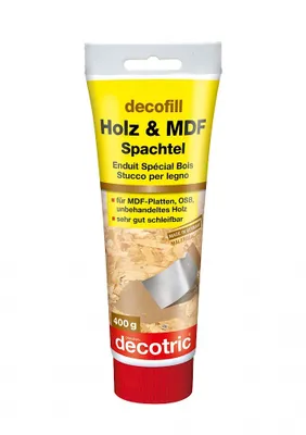 Immagine prodotto di decotric decofill legno MDF marrone ottimo stucco carteggiabile 400g