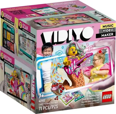 Zdjęcie produktu dla LEGO VIDIYO Candy Mermaid BeatBox, Zestaw do budowania, 7 lat(a), Plastik, 71 szt., 176 g