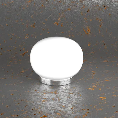 Produktbild von Abatjour Contemporaneo Weiches Metall Chrom Opakes Säure Glas 1 Licht E27