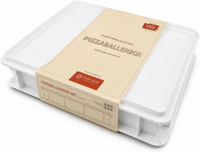 Obrázek produktu pro Krabička na těsto na pizzu s víkem – bez BPA