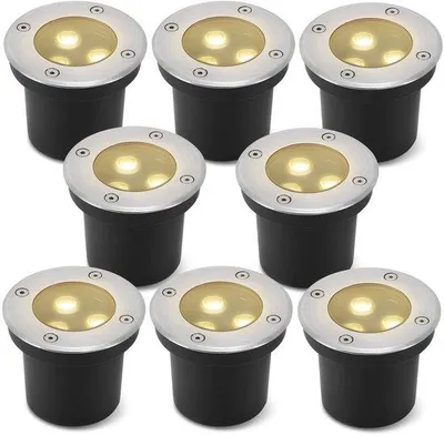 Obrázek produktu pro LED bodová svítidla pro venkovní použití – vodotěsná (IP65) – 3 W, 300 lumenů – teplá bílá – kulatý tvar