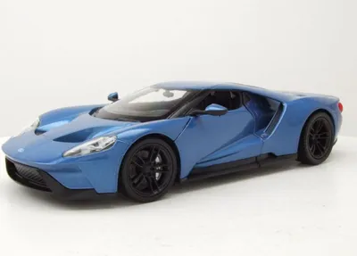 Produktbild von Welly 24082B Ford GT 2017 blau metallic 1:24