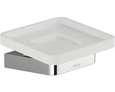 Produktbild von Ravak 10° - Seifenschale mit Halter, Chrom/Glas X07P354