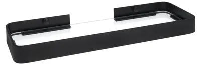 Produktbild von Badezimmerablage aus Metall und Glas in Schwarz