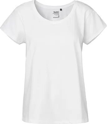 Produktbild von Neutral O81003 | Damen Loose Fit T-Shirt / Single Jersey Strick - Farbe: White - Größe: XL