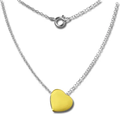 Produktbild von SilberDream Halskette 45cm 925 Silber vergoldet Echt Herz silber gold SDK8000Y