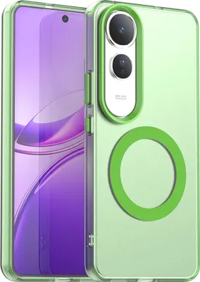 Obrázek produktu pro Magnetické pouzdro pro Vivo V50 Lite 5G, tenké matné průsvitné nárazuvzdorné pouzdro Zelený