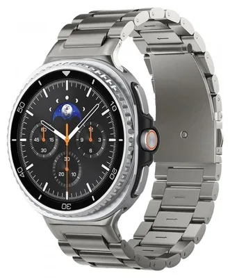 Image de Spigen Modern Fit Titanium, Bracelet, Montre connectée, Métallisé, Samsung, Galaxy Watch 8 (40 mm), Acier inoxydable