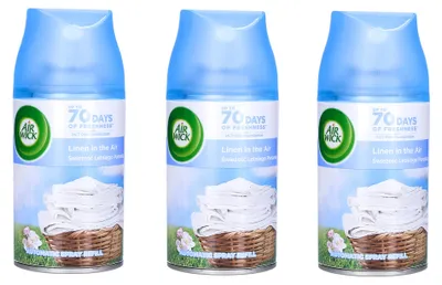 Image de 3x Air Wick désodorisant, Summer Morning 250ml | Parfum de coton frais et notes de pomme verte