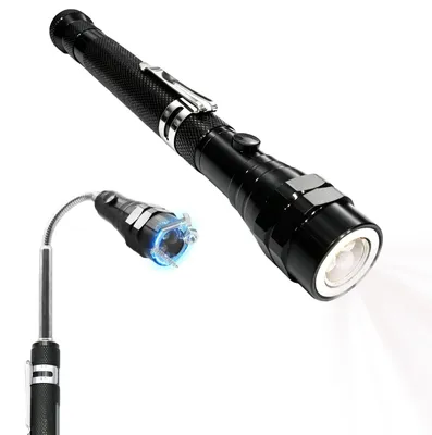 LED-Teleskop-Magnet 17,5–57,3 cm, Aluminium, schwarz