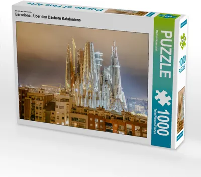 Produktbild von CALVENDO Puzzle Ein Motiv aus dem Kalender Barcelona - Über den Dächern Kataloniens | 1000 Teile Lege-Größe 64x48cm Foto-Puzzle für glückliche Stunden