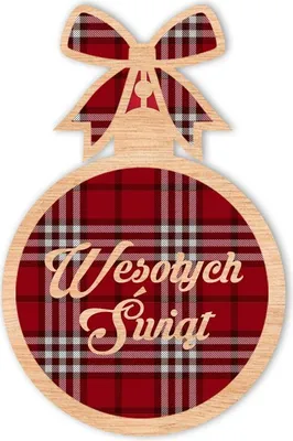 Produktbild von Weihnachtsbaumschmuck aus Holz D28
