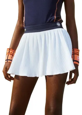 Produktbild von Lacoste Roland Garros Damen Tennisrock Weiß Logo XXS