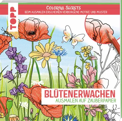 Produktbild von Colorful Secrets - Blütenerwachen (Ausmalen auf Zauberpapier)
