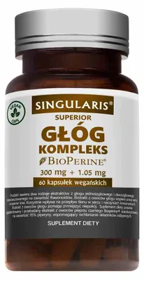 Zdjęcie produktu dla Singularis Głóg Kompleks, 60 kapsułek