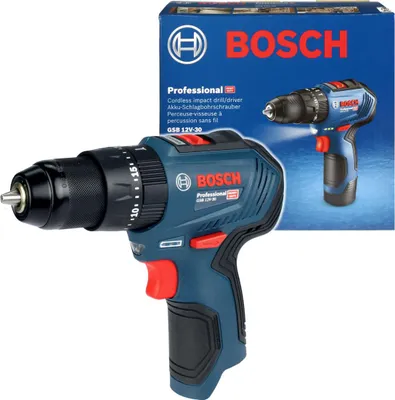 Produktbild von Bürstenloser Schrauber Gsb 12V-30 Bosch Mit Led-Schlagwerk 2 Geschwindigkeiten Softgrip