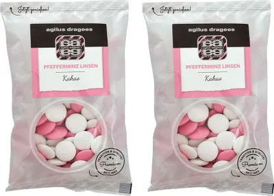 Produktbild von Schokolinsen mit Pfefferminz 2er-Set