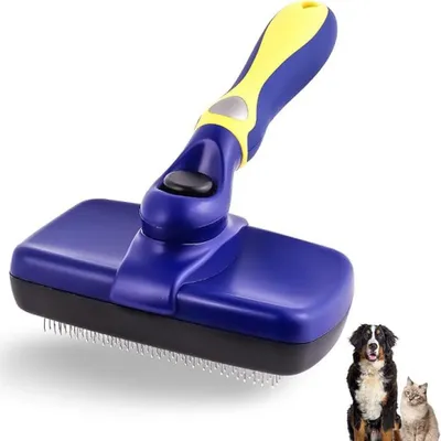 Produktbild von Fellbürste für kurzhaarige Hunde & Katzen – Effiziente Reinigungsbürste zur Entfernung von losen Haaren & Schmutz