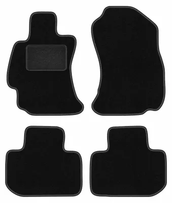 Produktbild von Velours-Fußmatten für Subaru Outback 2009- (Limousine/Kombi) – 4-tlg, Schwarz, passgenau – Wielganizator LUX