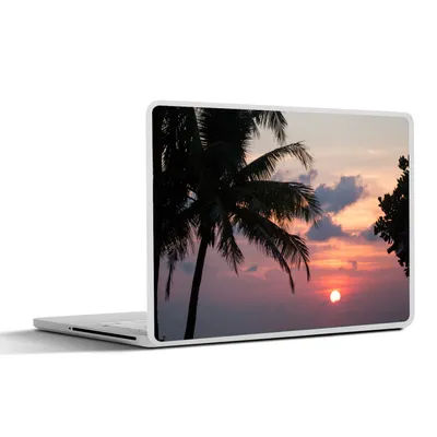 Produktbild von MuchoWow® Laptop Aufkleber Sticker Cover Tropisch - Palme - Sonne 40x30 cm - Laptop Dekoration - Selbstklebend