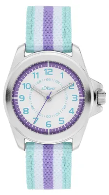 Produktbild von s.Oliver Kinderuhr - Rund - Silber - 32 mm - Uhr aus Metall mit Quarzwerk am Tex