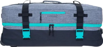 Produktbild von Trolley Koffer Reisetasche Elephant Travel XXL Trolly 120 Liter 80 cm Trolly Rolltasche Reisetrolley groß Gepäck Reise Tasche 13032 Grau Türkis