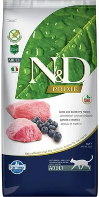 Produktbild von FARMINA N&D Prime Lamb & Blueberry - Trockenfutter für Katzen - 5 kg