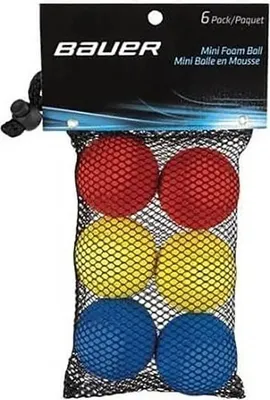 Image de Bauer Hockey Mini Foam Balle de hockey 6 unités Multicolore One Size