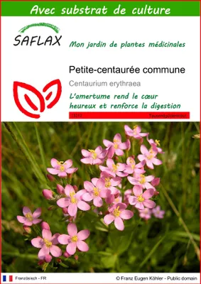 Image de SAFLAX  - Petite-centaurée commune - 250 graines - Avec substrat - Centaurium