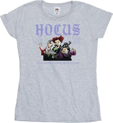 Produktbild von Disney - "Hocus Pocus Hallows Eve" T-Shirt für Damen BI48506 (L) (Grau)
