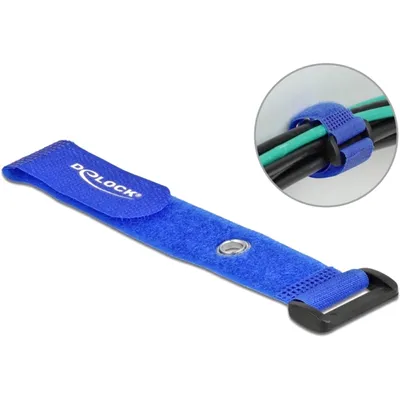 Produktbild von DELOCK Klett-Kabelbinder mit Schlaufe und Befestigungsöse L