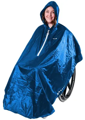 Zdjęcie produktu dla Omgoods - Wodoodporny poncho dla osób korzystających z wózków inwalidzkich