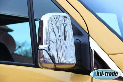 Zdjęcie produktu dla 1 zestaw nakładek lusterek ze stali nierdzewnej V2A do Mercedes Sprinter W906 VW Crafter od 2006 r