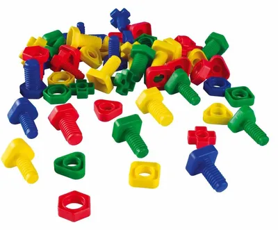 Immagine prodotto di Viti e bulloni Educo, confezione da 64 pezzi