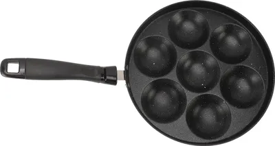 Zdjęcie produktu dla Patelnia do jajek, omletów, smażenia, 7 otworów, nieprzywierająca, uniwersalna, do przygotowywania śniadań w domowej kuchni